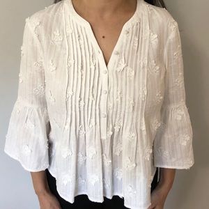 Club Monaco new white boho shirt